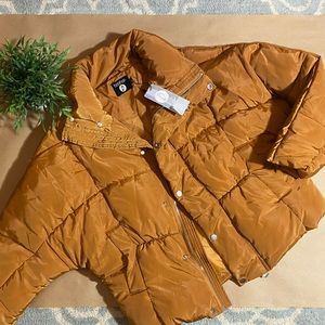 BooHoo Golden Puffer Jacket